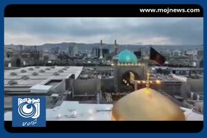 مداحی حاج محمود کریمی در مراسم تشییع رئیس‌جمهور شهید در حرم مطهر رضوی + فیلم