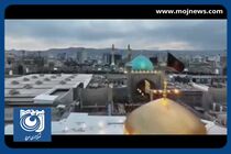 مداحی حاج محمود کریمی در مراسم تشییع رئیس‌جمهور شهید در حرم مطهر رضوی + فیلم