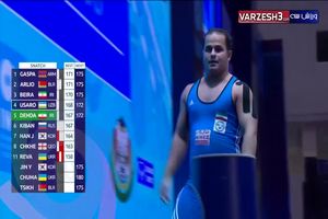 فیلم حرکات یک ضرب رضا دهدار در مسابقات وزنه‌ برداری قهرمانی جهان