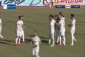 فیلم گل دوم آلومینیوم اراک به پرسپولیس توسط حامد پاکدل