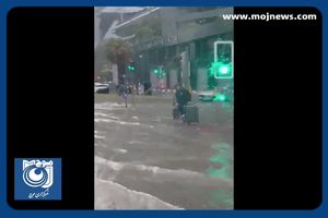 تصاویری از سیل و آبگرفتگی شدید در دوبی + فیلم
