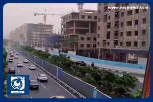 آغاز طوفان شدید در تهران + فیلم