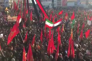 فیلم تشییع پیکر سپهبد شهید قاسم سلیمانی در کرمان