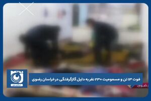 فوت 13 تن بر اثر گاز گرفتگی در خراسان