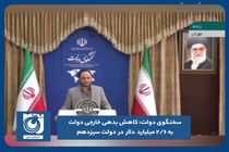 کاهش بدهی خارجی دولت به ۲/۶ میلیارد دلار در دولت سیزدهم