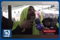 شور و حال زائران اربعین حسینی در مرز مهران + فیلم