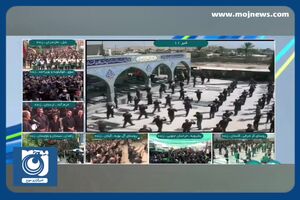 عزاداری روز تاسوعا در روستای بلیان کازرون + فیلم