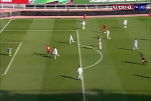 فیلم گل اول تیم ملی فوتبال ایران به لبنان توسط سردار آزمون
