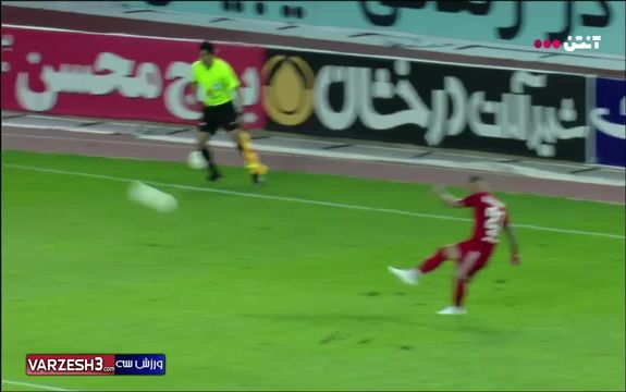 فیلم گل سوم تراکتور به استقلال توسط اکبر ایمانی