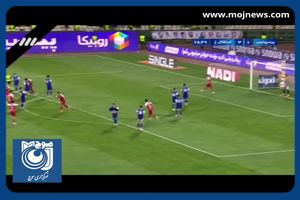 گل اول پرسپولیس به استقلال خوزستان توسط کنعانی‌زادگان + فیلم