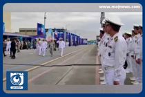 استقبال رسمی از ناوگروه ۸۶ ارتش توسط سرلشگر باقری + فیلم