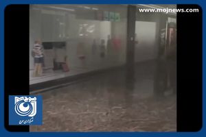 آتش‌سوزی در مرکز خرید اوپال در سعادت‌آباد تهران + فیلم