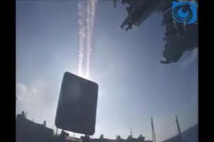 حمله به مقرهای تروریست های داعش در نزدیک دیرالزور سوریه توسط ناوگان نیروی دریایی روسیه