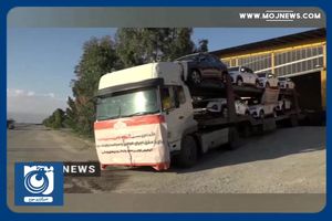 ورود نخستین محموله خودروهای وارداتی سایپا به کشور + فیلم