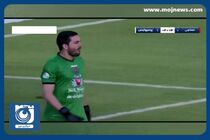 گل اول پرسپولیس به نساجی توسط علی نعمتی + فیلم
