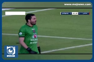 گل اول پرسپولیس به نساجی توسط علی نعمتی + فیلم
