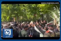 تشییع پیکر شهید «حسین امیرعبداللهیان» در محل وزارت امور خارجه + فیلم