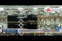 فیلم تعویض پرده کعبه در روز عرفه