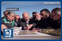 بازدید وزیر نیرو از طرح اضطراری آبرسانی سیستان و بلوچستان + فیلم