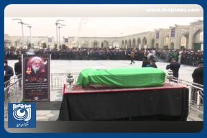 مراسم تشییع آیت‌الله امامی کاشانی + فیلم