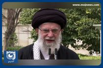 تشکر رهبر انقلاب از ملت ایران به خاطر حضور در پای صندوق‌های رای + فیلم