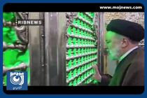 زیارت سحرگاهی رئیس‌جمهور در حرم حضرت عبدالعظیم (ع) + فیلم