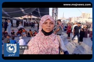 عید قربان در اردوگاه جبالیا در شمال نواره + فیلم