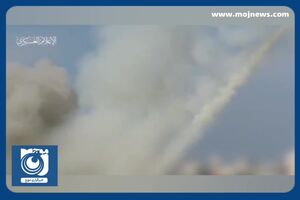 تصاویری از حملات راکتی امروز مقاومت به اراضی اشغالی + فیلم