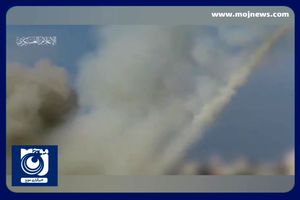 تصاویری از حملات راکتی امروز مقاومت به اراضی اشغالی + فیلم