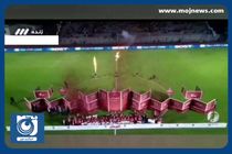 لحظه بالا بردن جام قهرمانی و جشن بازیکنان پرسپولیس + فیلم