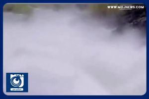 بازگشایی دریچه سد چراغ ویس سقز + فیلم