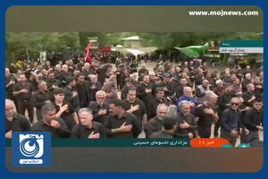 عزاداری روز تاسوعا در روستای آل بویه استان گیلان + فیلم