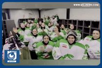 شادی دختران هاکی روی یخ ایران پس از صعود به نیمه‌نهایی رقابت‌های قهرمانی آسیا + فیلم
