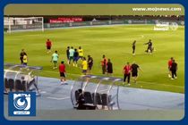 عصبانیت و حرکت جنجالی کریستیانو رونالدو + فیلم