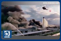 ده کارخانه در غرب ترکیه طعمه آتش شد + فیلم