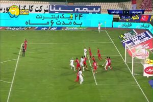 فیلم گل اول ذوب ‌آهن به پرسپولیس توسط وحید محمدزاده