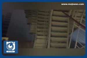 فیلمی از داخل بیمارستان گاندی پس از آتش‌سوزی + فیلم