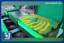 تصاویری ویژه از تعویض پرچم حرم مطهر امام رضا (ع) + فیلم