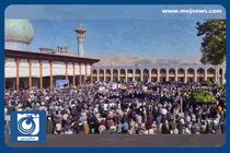 تجمع مردم شیراز در حمایت از مردم فلسطین + فیلم