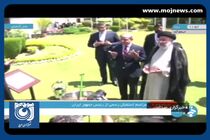کاشت نهال در پاکستان توسط رئیس‌جمهور + فیلم