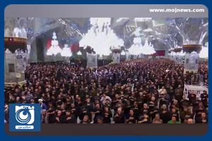 مراسم عزاداری روز عاشورا در حرم مطهر امام رضا (ع) + فیلم