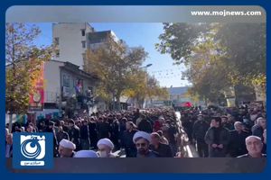 تشییع باشکوه پیکر مطهر شهدای گمنام ‌در گرگان + فیلم