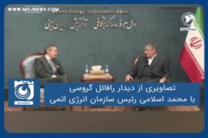 تصاویری از دیدار رافائل گروسی با محمد اسلامی رئیس سازمان انرژی اتمی کشورمان