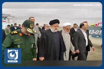 بازدید رئیس‌جمهور از نمایشگاه راهیان پیشرفت نیروی دریایی سپاه پاسداران + فیلم