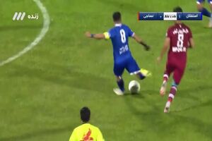 فیلم گل اول استقلال به نساجی توسط فرشید اسماعیلی