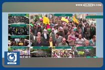 تصاویری از حضور پرشور مردم در راهپیمایی روز جهانی قدس + فیلم