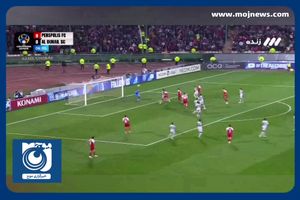 گل اول پرسپولیس به الدحیل توسط شهاب زاهدی + فیلم