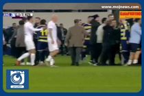 لحظه حمله رئیس باشگاه ترکیه‌ای به داور + فیلم