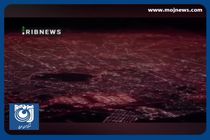 چهارشنبه‌سوری دیشب تهران از داخل هواپیما + فیلم