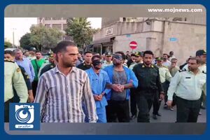 چرخاندن سرشناس‌ترین اشرار شهرری در بین مردم + فیلم